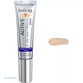 کرم پودر تیوپی رنگ Fair شماره 10 مدل اکتیو برند ایزادورا 35 میل
