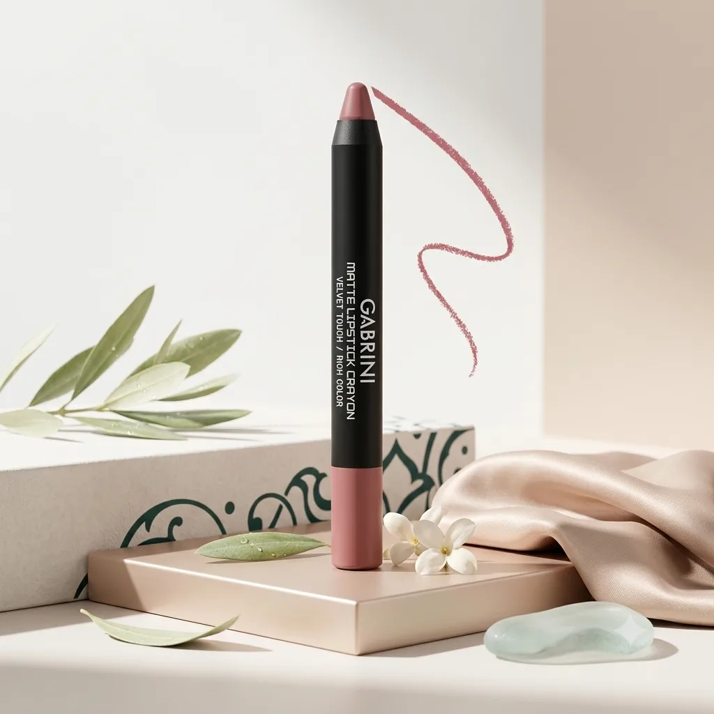 رژ لب مدادی رنگ قهوه ای شماره 01 مدل velvet برند گابرینی